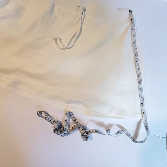 Wild Fable Women Elastic Waist Skirt With Drawstring  Built-In Shorts  White XXL - Picture 5 of 9